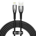 Кабель заряджання Baseus (CADH000301) USB to Lightning 2.4A 2М Лайтнінг для iOS пристроїв iPhone Чорний