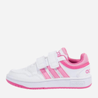 Tenisówki dziecięce dla dziewczynki na rzepy adidas Hoops 3.0 CF C IG6105 32 Białe (4066765416018)