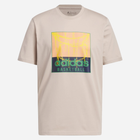 Koszulka męska bawełniana Adidas Chain Net Basketball Graphic Tee IC1863 M Beżowa (4066745079097) - obraz 6