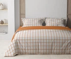Комплект постельного белья ТЕП Terracotta Check 70x70 см семейный 150x215 см (2-00882_25219)