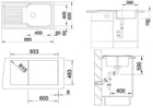 Кухонная мойка BLANCO TIPO XL 6 S 511908 + сливной гарнитур (222404) - изображение 3