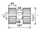 Вентилятор печки AVA COOLING BW8483 BMW 3 Series, X3 64113453729, 64116900685, 64119071946