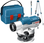 Оптичний нівелір Bosch GOL 26D + будівельний штатив BT160 + вимірювальна рейка GR500 (0601068002)