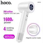 Мощный универсальный фен Hoco HP10 White с отрицательной ионизацией и цифровым дисплеем 4 режима
