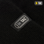 Тактическая M-Tac шапка тонкая вязка 100% акрил Black черная S/M - изображение 5