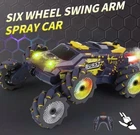 Машинка на радиоуправление Stunt Car Double Sideo JC03PRO трюковым управлением жестами с подсветкой Жолтая