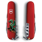 Ніж Victorinox Spartan Zodiac 91мм/12функ/зелений дракон на гілці дерева/червоний