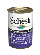 Влажный корм для котов Schesir Tuna with Beef Fillets 140 г