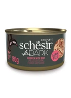 Влажный корм Schesir After Dark Chicken Beef Банка 80 г
