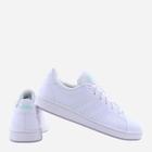 Tenisówki damskie z eko skóry adidas Advantage Base HP9386 36.5 Biały/Jasnozielony (4066746578971) - obraz 3