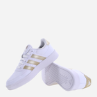 Tenisówki damskie z eko skóry adidas Breaknet 2.0 ID7116 40.5 Biały/Złoty (4066755779758) - obraz 4