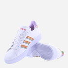 Tenisówki damskie z eko skóry adidas Grand Court 2.0 HP9412 40.5 Biały/Multikolor (4066748614929) - obraz 4