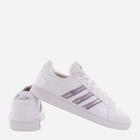 Tenisówki damskie z eko skóry adidas Grand Court Beyond GW9247 37.5 Biały/Fioletowy (4065427478630) - obraz 3