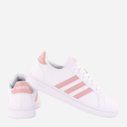 Tenisówki damskie skórzane adidas Grand Court GX8182 38.5 Biały/Jasnoróżowy (4065419530056) - obraz 3