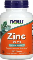 Цинк NOW Zinc Gluconate 50 mg - 250 tabs