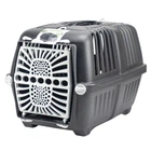 Переноска для кошек и собак до 12 кг с пластиковой дверью ECO PRATIKO 1 Plast Black 48х31.5х33 см черный