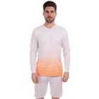 Форма футбольная комплект лонгслив и шорты SP-Sport CO-1908-1 2XL белый-оранжевый