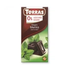 Шоколад черный Torras Negro Menta с мятой без сахара и глютена 75 г