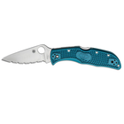 Ніж Spyderco Endela K390 Serrated Blue (m410930)