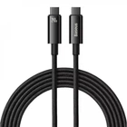 Кабель швидкого заряджання «Type-C to Type-C» Baseus Tungsten Gold 240W PD3.1 1m Fast Charging Data Cable, чорний