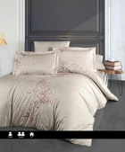 Двуспальный Евро комплект First Choice Wisteria Сатин 200х220 см наволочки 2 x 50х70 см, 2 x 70х70 см