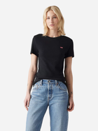 Футболка бавовняна жіноча Levi's Essential Hm Ss 000KK-0001 L Чорна (5401157387900) - зображення 3