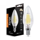 Светодиодная LED лампа Feron Filament dimm LB-68 4W E14 2700K