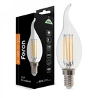 Світлодіодна LED лампа "свічка на вітрі" Feron Filament LB-59 4W E14 4000K