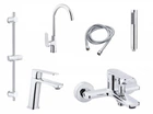 Набор смесителей PERLA JACK (PBZ6302+PBZ6303+PBZ6304+PSF1005+PSF2002+PSS1850) 1063041-C