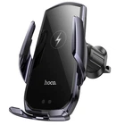 Холдер Hoco CA202 Plus Enlightener infrared induction wireless charging car holder(air outlet) Black