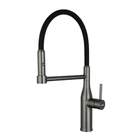 Смеситель для кухни GAPPO G4398-51 с гибким изливом, 2 режима, черный