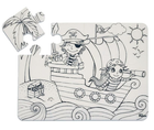 Puzzle Strigo Waterproof Funny Mat Wyspa Piratów 25 x 19 cm 12 elementów (8681379331227) - obraz 1