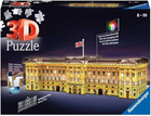 3D Puzzle Ravensburger Budynki nocą Pałac Buckingham 12 x 38 x 11 cm 237 elementów (4005556125296) - obraz 1