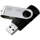 Флеш накопичувач поворотний Usb 2.0 GoodRAM Twister 128GB чорно-срібляста