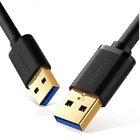Кабель Ugreen US128 USB 3.0 type A to type A 1 м Black (10370)