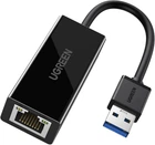 Сетевой адаптер Ugreen USB 3.0 to Gigabit RJ-45 Ethernet Card adapter 10 см Black (CR111)