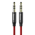 Кабель аудио Baseus Yiven M30 3.5мм - 3.5 мм 1 м Red/Black (CAM30-B91)