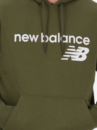 Худі чоловіче New Balance NBMT03910DMO M Оливкове (197375441603) - зображення 4