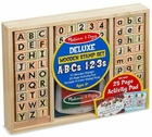 Набір іграшок Melissa & Doug 40118 Дерев'яні штампи 73 шт (0000772401180)