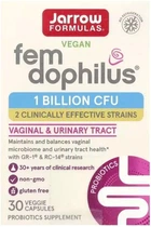 Пробиотики для женщин Jarrow Formulas Женский дофилус, 1 млрд КОЕ, Women's Fem Dophilus, 30 вегетарианских капсул (790011030416)