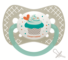 Пустышка силиконовая симметричная Cupcake Серая Canpol babies 6-18 мес (5903407902319)