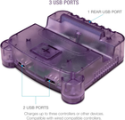 Док станція HYPERKIN RetroN S64 Console Dock Purple (0810007710495) - зображення 3