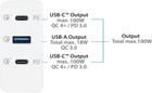 Ładowarka sieciowa Good Connections Fast Charger 2 x USB-C/USB-A 100W White (PCA-W001W) - obraz 4