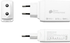 Мережевий зарядний пристрій Good Connections 2 x USB-C/USB-A 65W White (PCA-W007W) - зображення 3