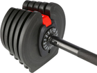 Zestaw regulowanych sztangielek HMS PRO SET SGR40 2 w 1 43.5 kg (5907695553581) - obraz 5