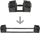 Zestaw regulowanych sztangielek HMS PRO SET SGR40 2 w 1 43.5 kg (5907695553581) - obraz 7