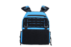 Плитоноска uaBRONIK (Plate Carrier) Открытого типа для прессы и волонтеров Light Marine Blue