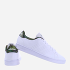 Tenisówki męskie z eko skóry adidas Advantage Base GW9283 42.5 Biały/Ciemnozielony (4065426890570) - obraz 3