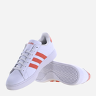 Tenisówki męskie z eko skóry adidas Grand Court 2.0 ID2948 41.5 Biały/Pomarańczowy (4066764253379) - obraz 4