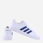 Tenisówki męskie z eko skóry adidas Grand Court Base 2.0 HP2578 44.5 Biały/Niebieski (4066748420148) - obraz 3